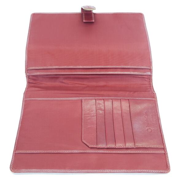 Vtg Franklin Covey Red Leather Tote Bag Planner Wristlet Work Travel Organizer - Picture 11 of 15